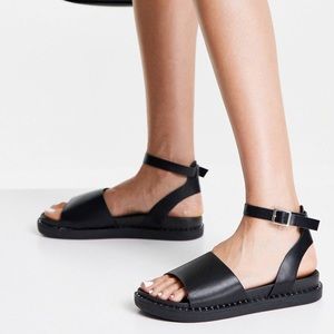 Glamorous (bought on ASOS) black sandal with accent.